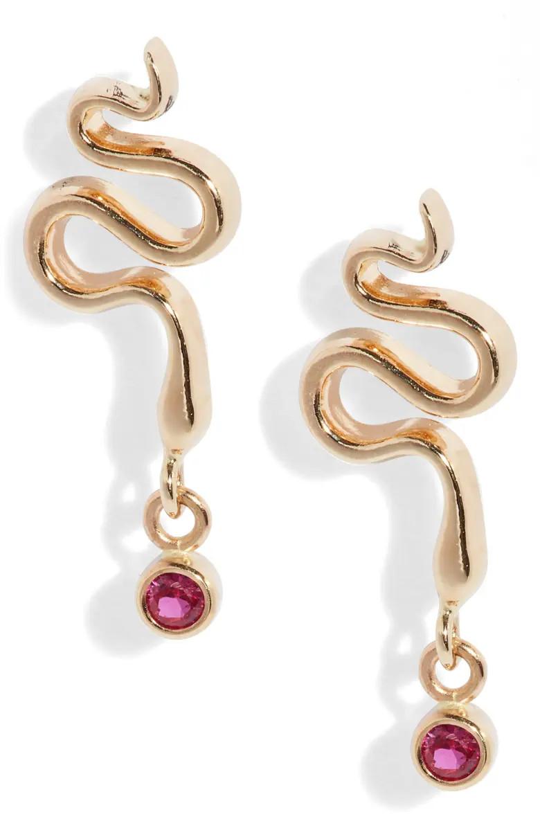 Poppy Finch Serpent Ruby Drop Earrings | Nordstrom | Nordstrom