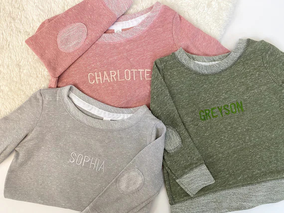 Embroidered Toddler Sweatshirt / Custom Toddler Sweatshirt / Toddler Sweatshirt with Name / Monog... | Etsy (US)
