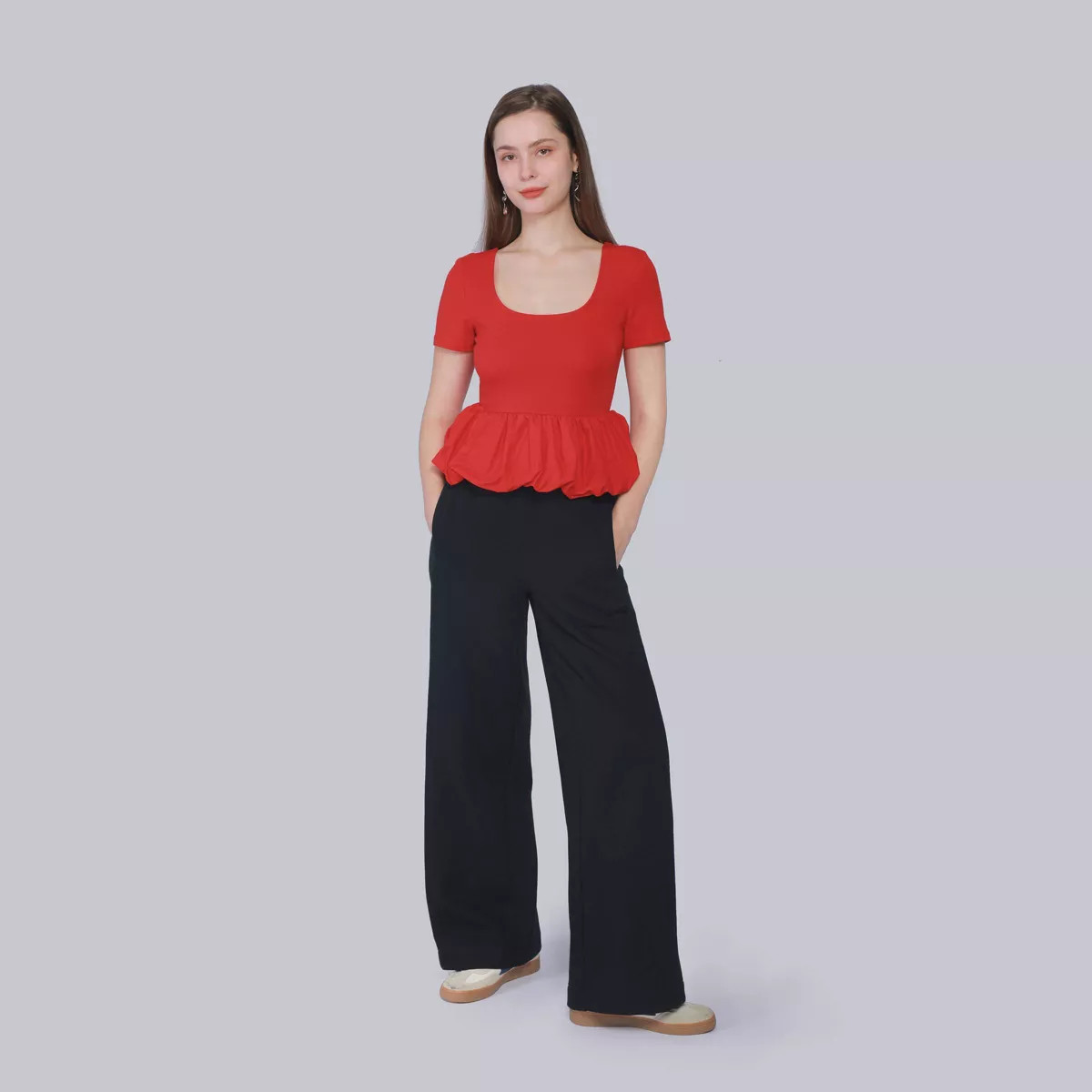 Women's Mid-Rise Wide Leg Sweatpants - A New Day™ Black M | Target