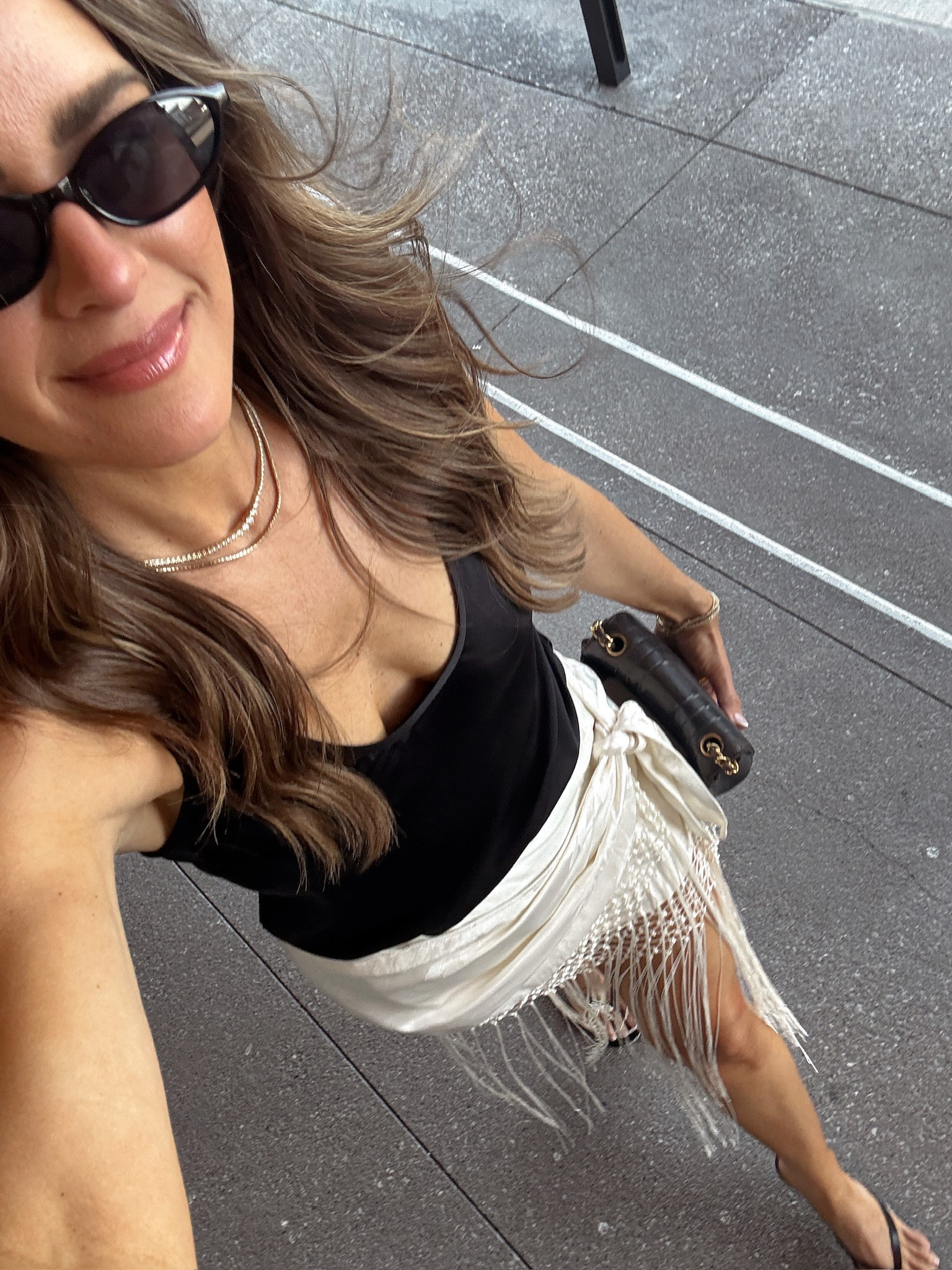 OOTN - dinner outfit this skirt is so fun for summer 

Skirt is Because of Alice
Code: LAURENR20 for Marc Fisher

#LTKootd
