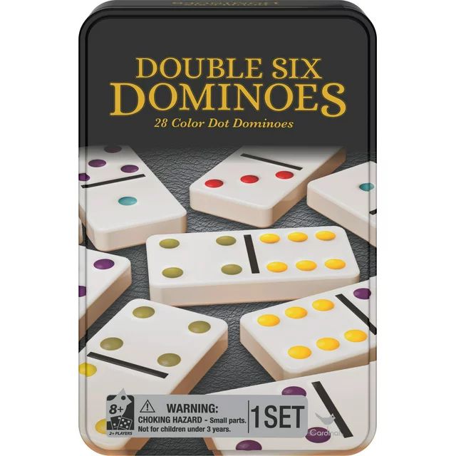 Double Six Dominoes in Tin, Tile Game for Kids and Adults Aged 8 and up | Walmart (US)