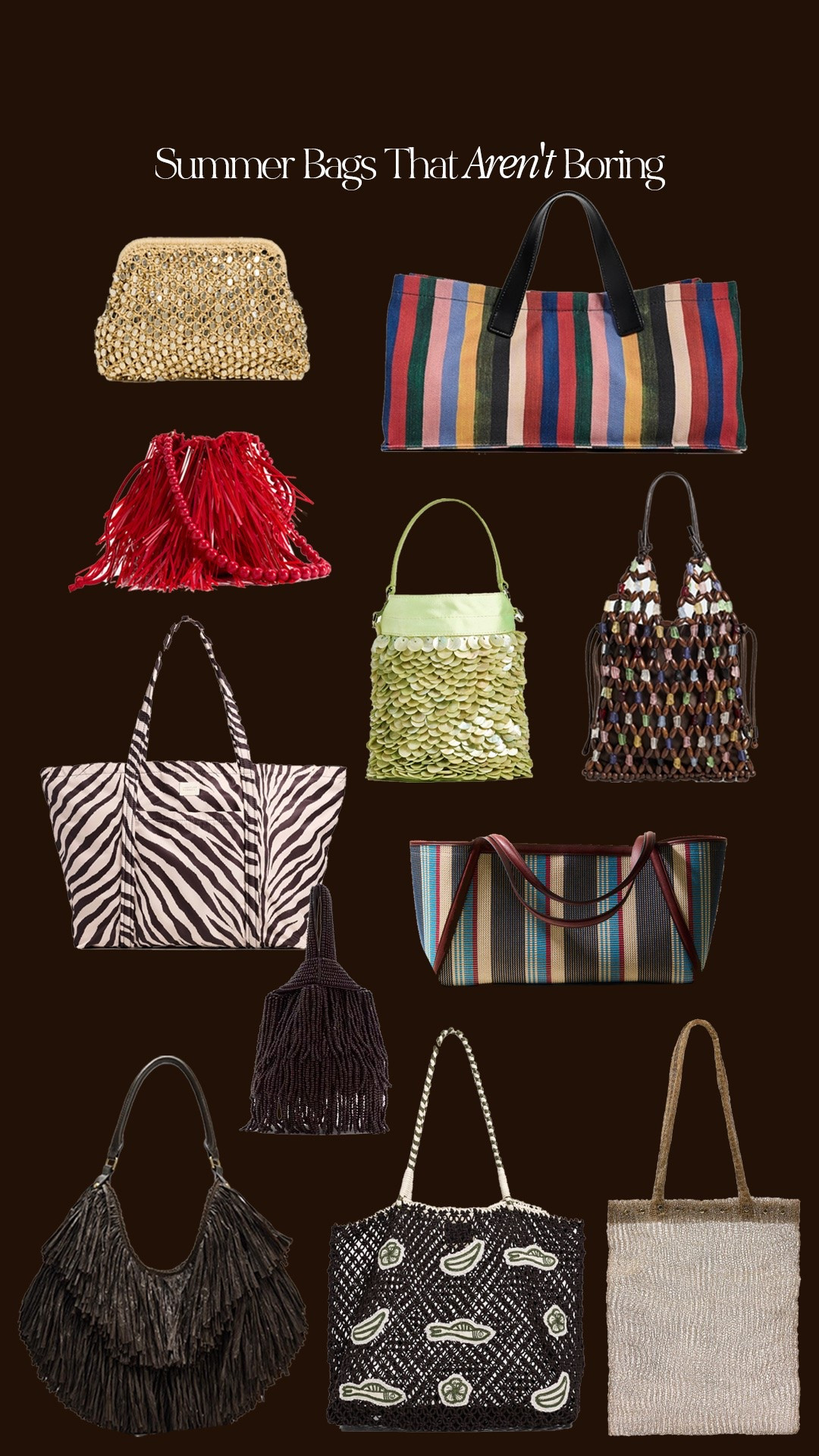Summer bags that aren’t boring 🛒
