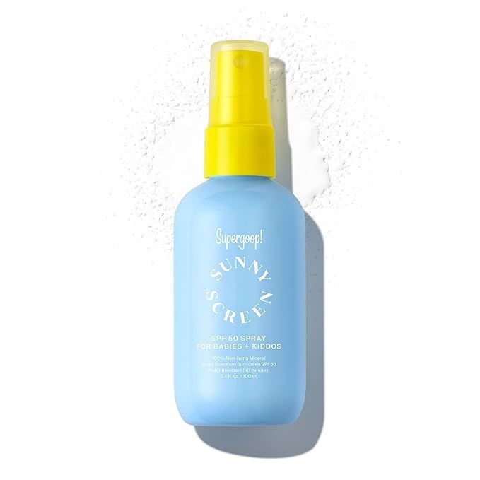 Supergoop! Sunnyscreen 100% Mineral Spray SPF 50, 3.4 fl oz - Face & Body Sunscreen for Babies & ... | Amazon (US)