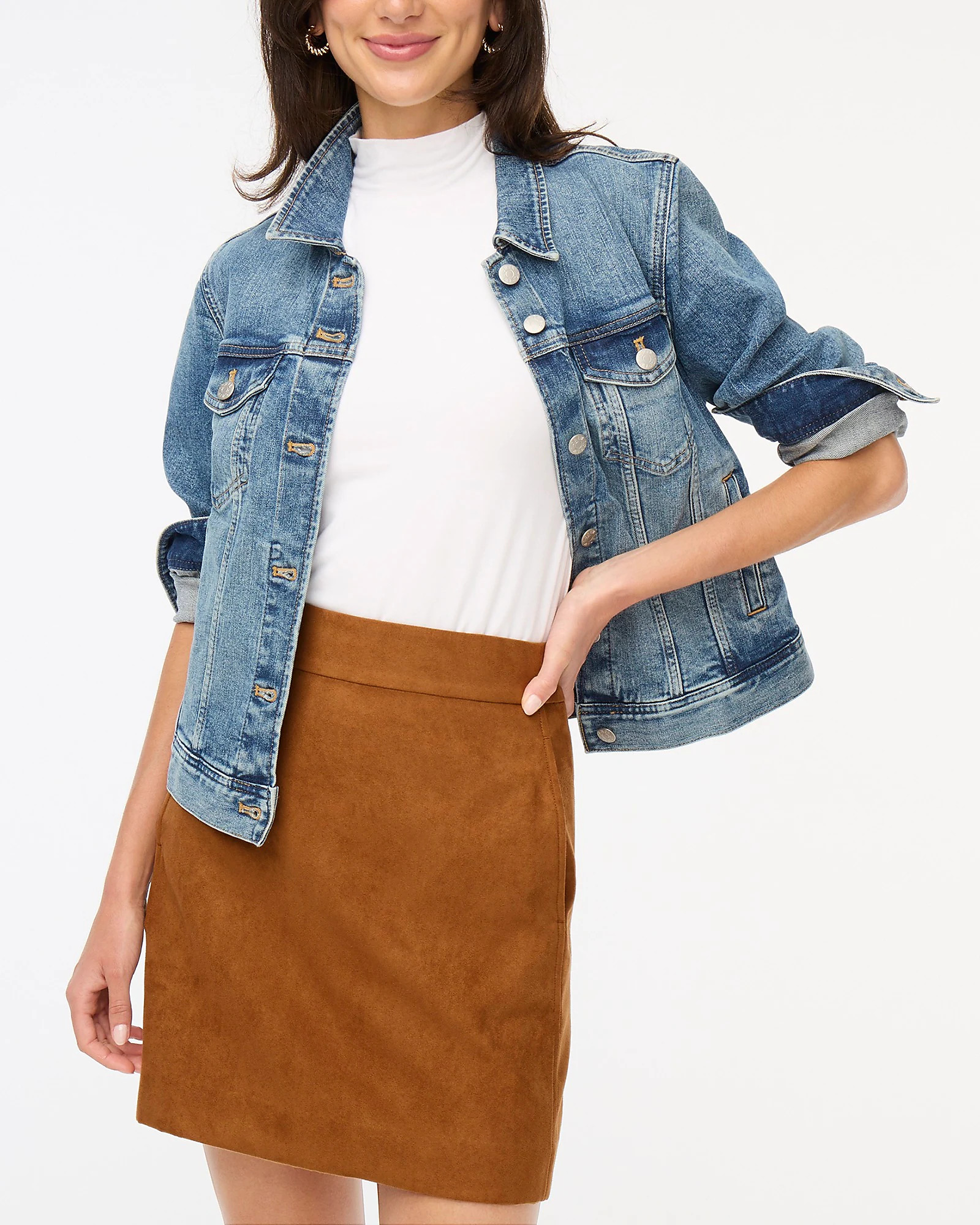 Faux suede mini skirt | J.Crew Factory