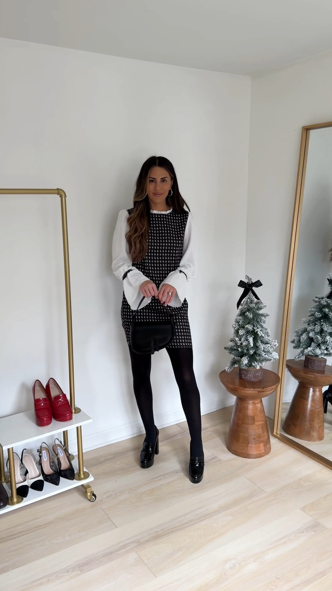 Preppy girl outfits and a perfect workwear outfit too -- plaid dress (small) paired with platform loafers (TTS) and tights

Work outfit | preppy style | what to wear to work | business casual | Amazon fashion  

#LTKVideo #LTKworkwear #LTKfindsunder50