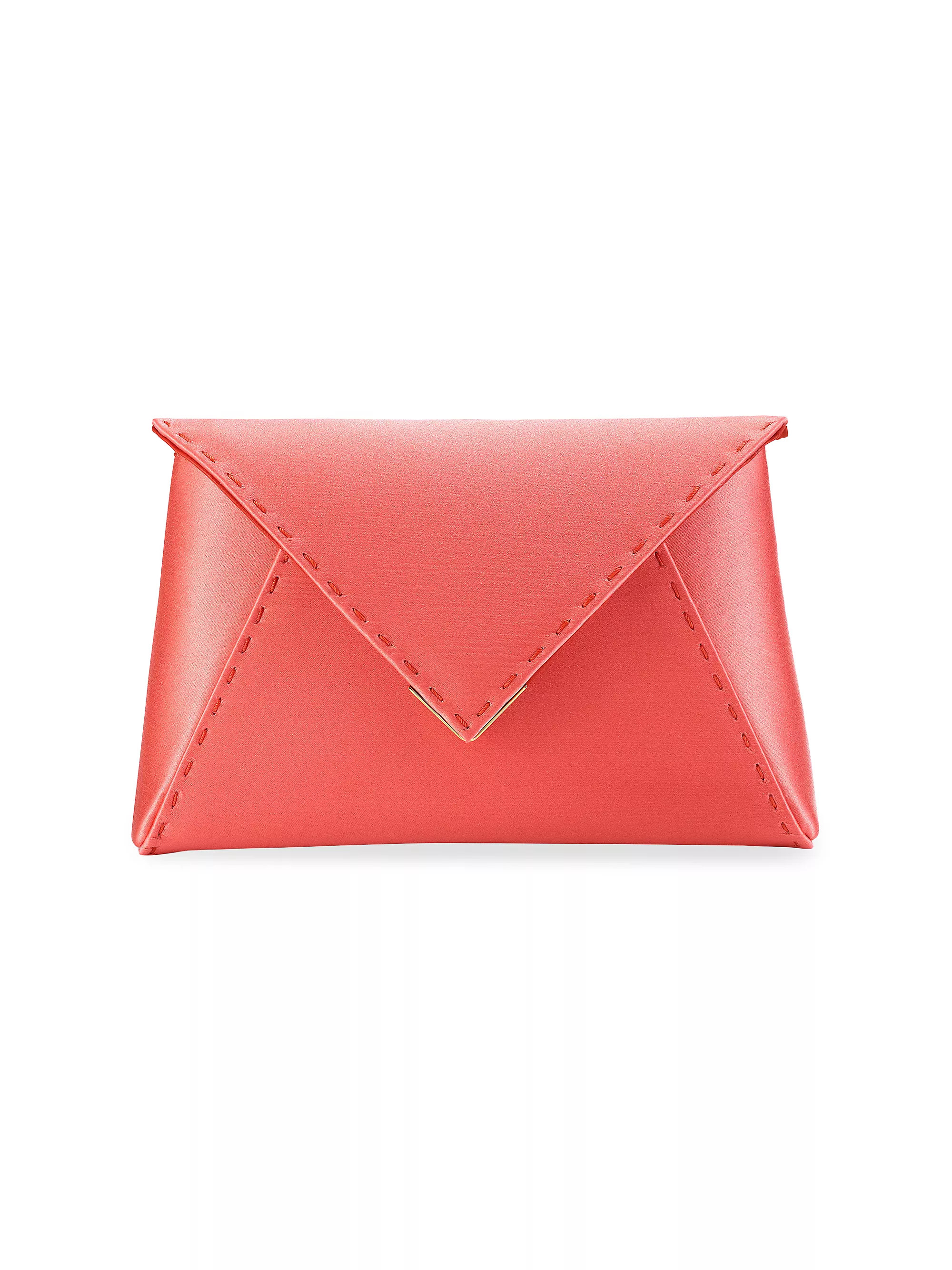 Lee Pouchet Small Satin with Gold Hardware | Saks Fifth Avenue
