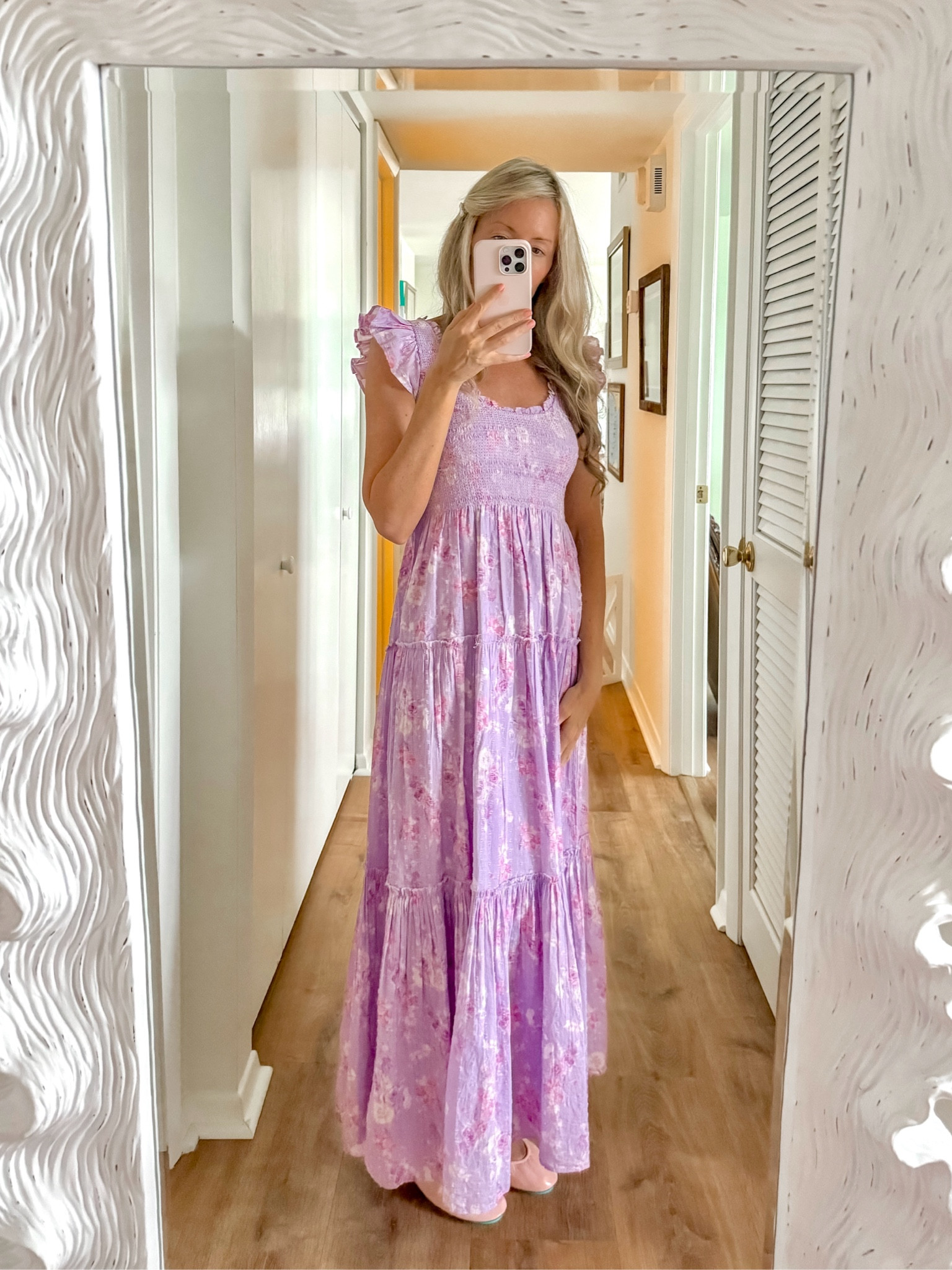 Chessie Fragrance Print Cotton Maxi Dress from LoveShackFancy!! I linked everything available in this print - shown in size xxs (I’m 5’4).
Maxi Dress
Lavender Dress
Summer Outfit
Wedding Guest Dress 
Mommy and Me
Teacher Outfitt

#LTKParties #LTKWedding #LTKU
