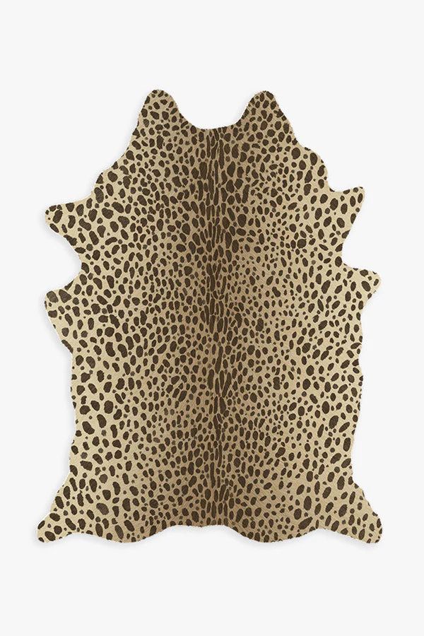 Natural Cheetah Faux Hide Rug | Ruggable