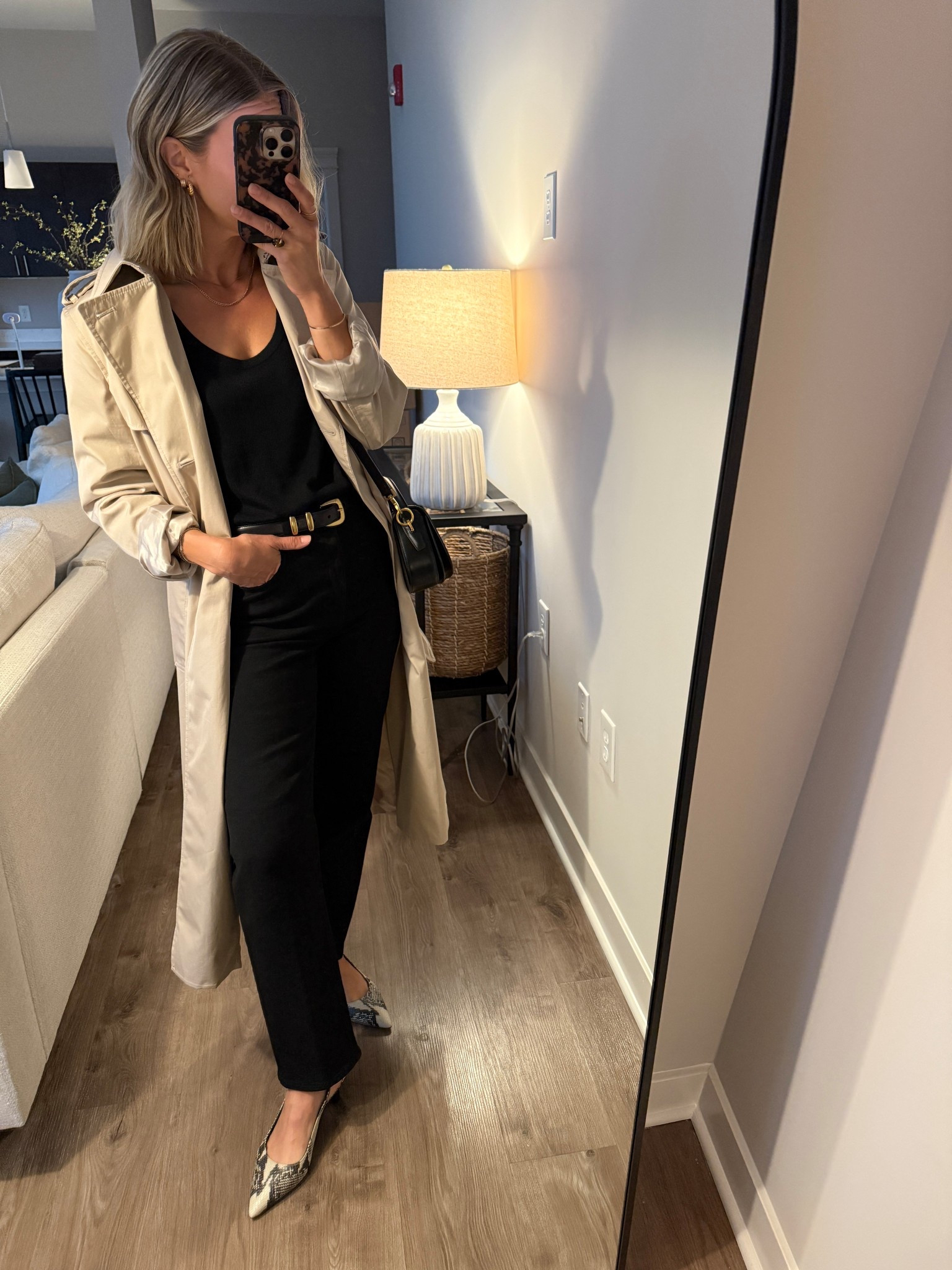 Wearing small sweater (super lightweight), 26/regular jeans, small belt, small trench (runs slightly big), heels tts

#LTKOver40 #LTKStyleTip #LTKFindsUnder100