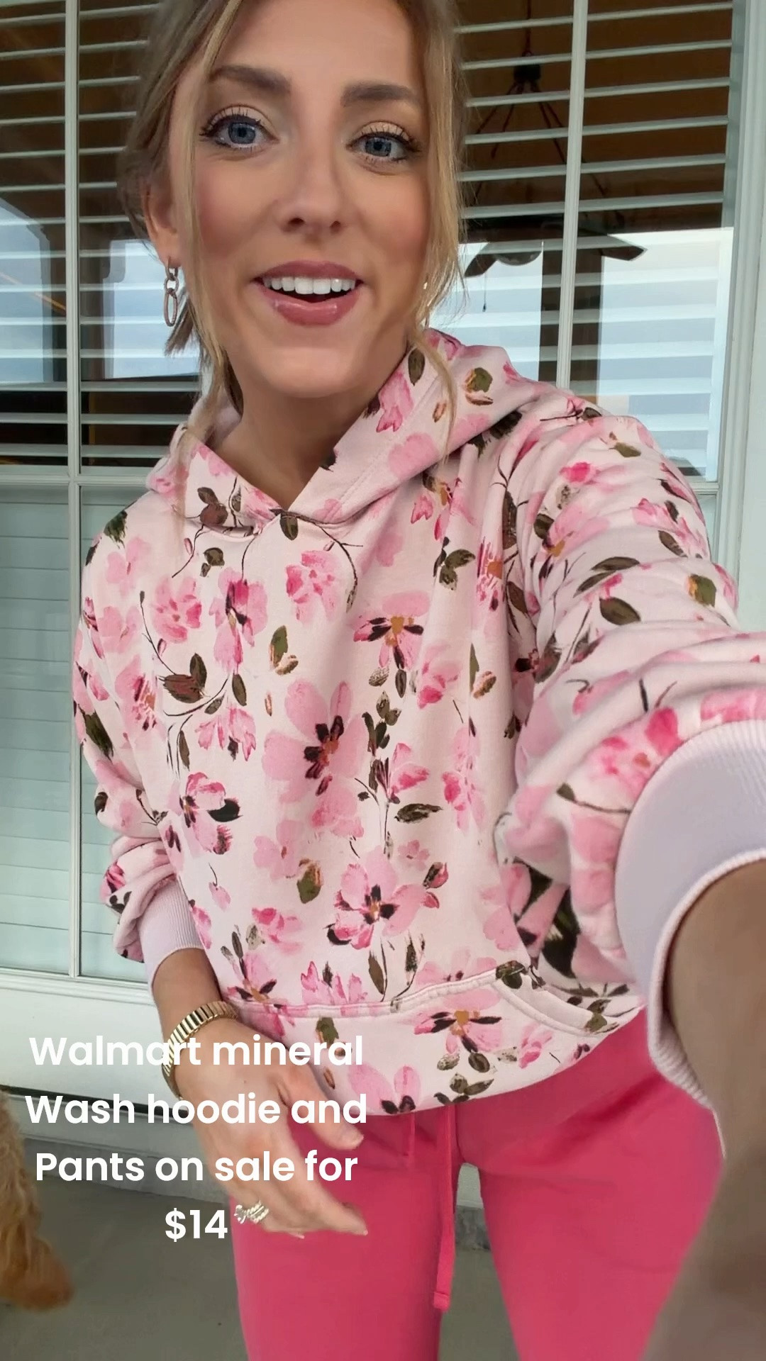 Walmart matching set on SALE! 💕🌸 This might be one of the cutest Walmart fashion finds I’ve seen lately—and the Walmart Deals price makes it even better! 🙌

The floral hoodie AND coordinating mineral wash pants are both on sale for just $14 each! 🤯 I love the pretty pink floral print paired with the bold mineral wash pants. Such an easy, comfy Walmart outfit for running errands, travel days, lounging, or everyday wear. You can wear the pieces together or mix and match them with your favorite jeans, leggings, tees, and sweatshirts! 💗

Walmart Deals are happening now, so I wouldn’t wait on this one! 🛒✨

#walmartfashion #walmartfinds #walmartdeals #walmartstyle #walmartoutfit #walmartnewarrivals #affordablefashion #matchingoutfit #matchingset #comfyoutfit #casualstyle #fallfashion #womensfashion #walmartfashionfinds