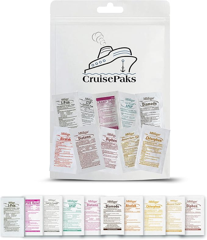 Cruise Essentials On-The-Go First Aid | Refill Kits | Basic | Medicines | Amazon (US)