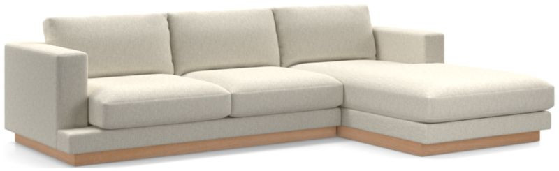 Tidal 2-Piece Sectional Sofa with Right-Arm Chaise + Reviews | Crate & Barrel | Crate & Barrel