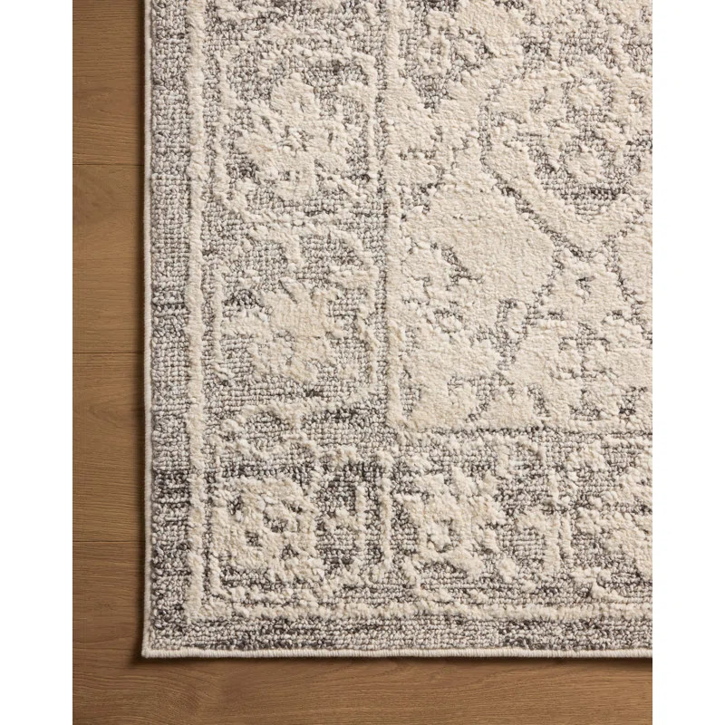 Magnolia Home by Joanna Gaines x Loloi Gigi Ivory / Stone Area Rug | Wayfair North America