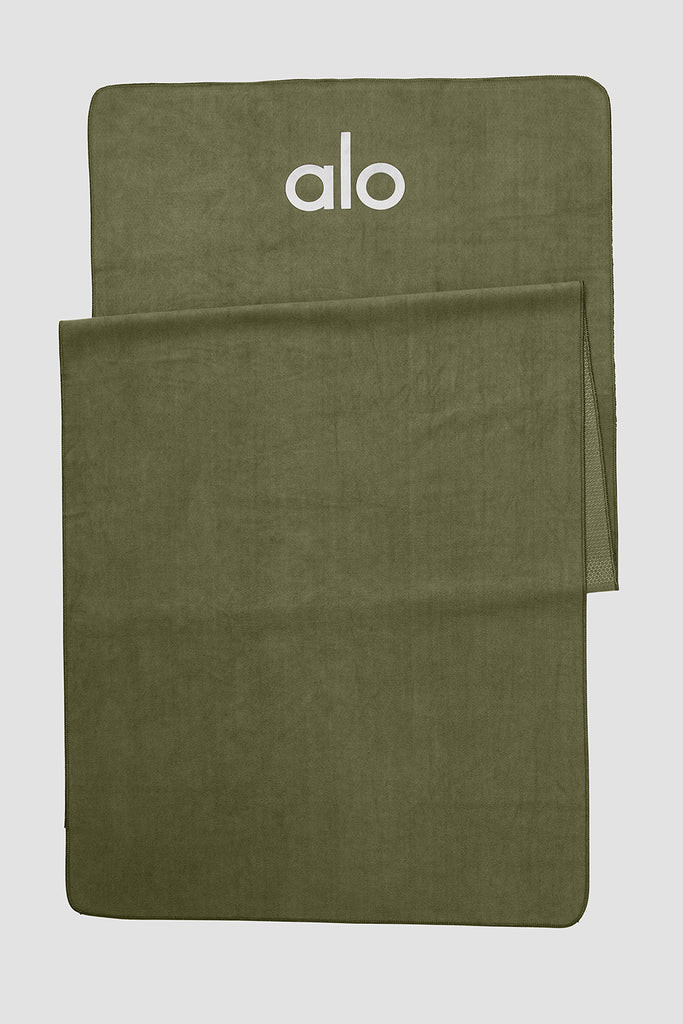 Grounded No-Slip Towel - Jungle | Alo Yoga (US)
