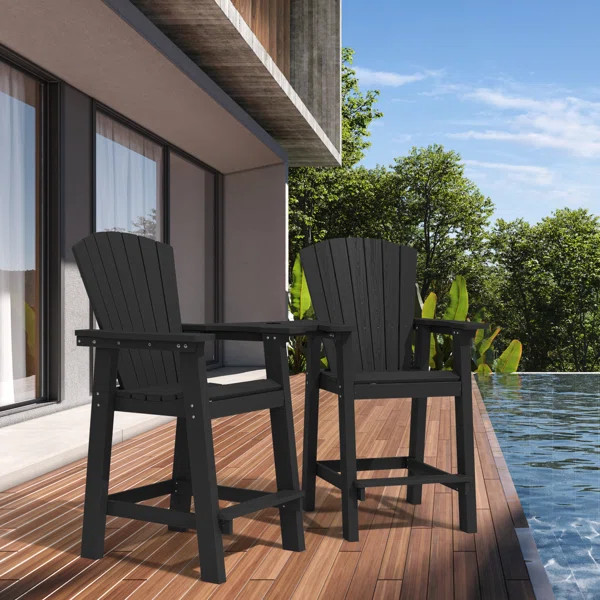 HDPE Outdoor Adirondack Chair Set | Wayfair North America