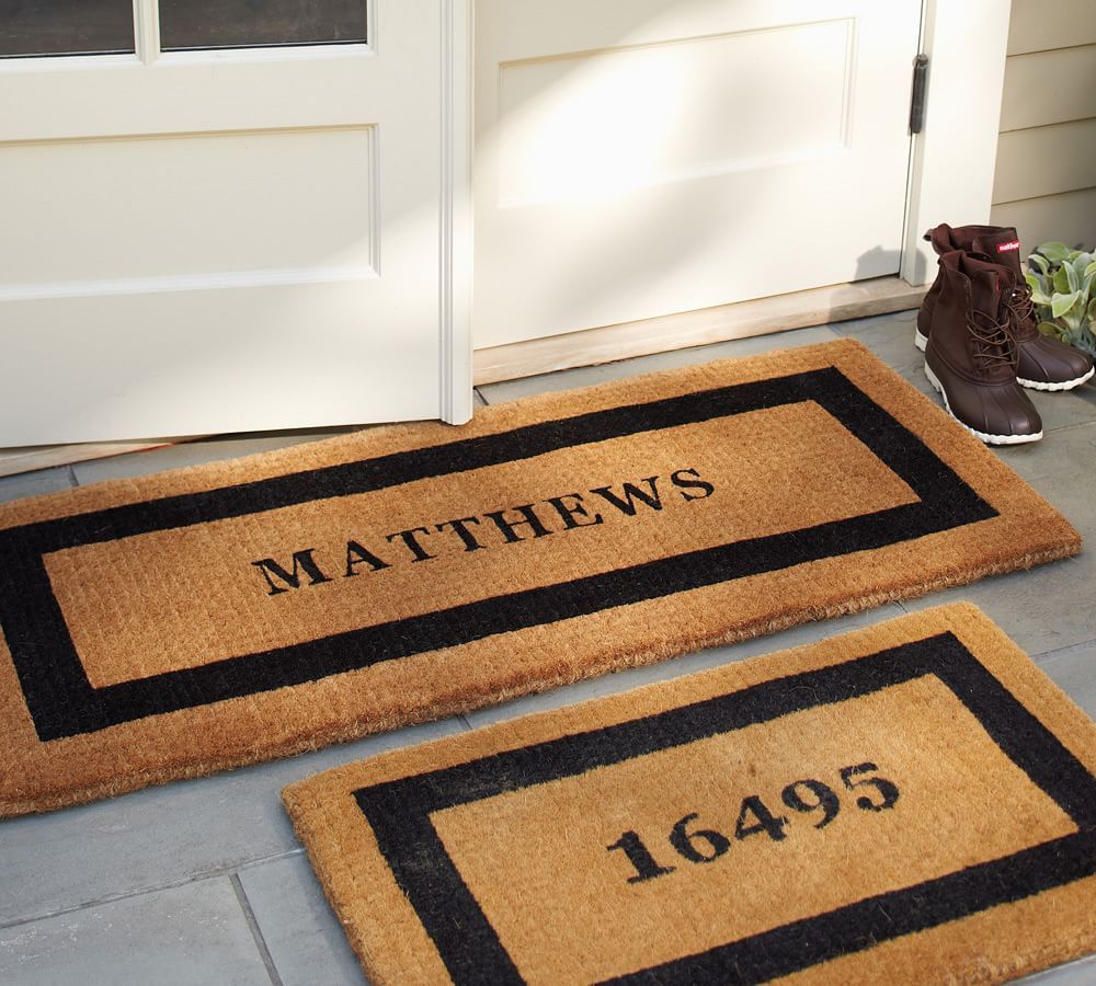 Personalized Framed Doormat, Up to 8 Characters | Pottery Barn (US)