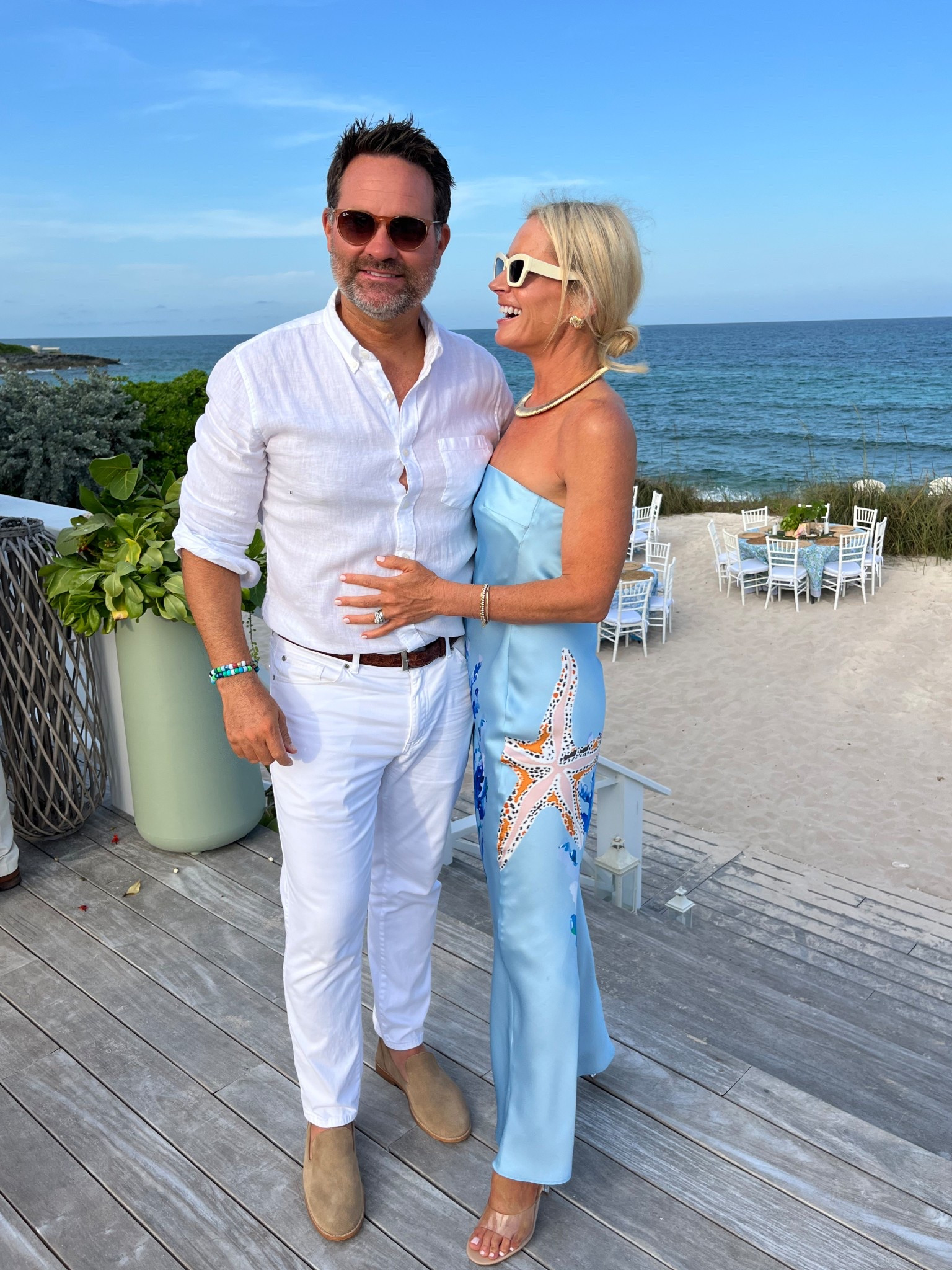 Island chic at its finest! Obssessed with this shell dress I wore to a Bahamas wedding this weekend! TTS, I’m in a small - color is beautiful! 

#LTKSummerEdit