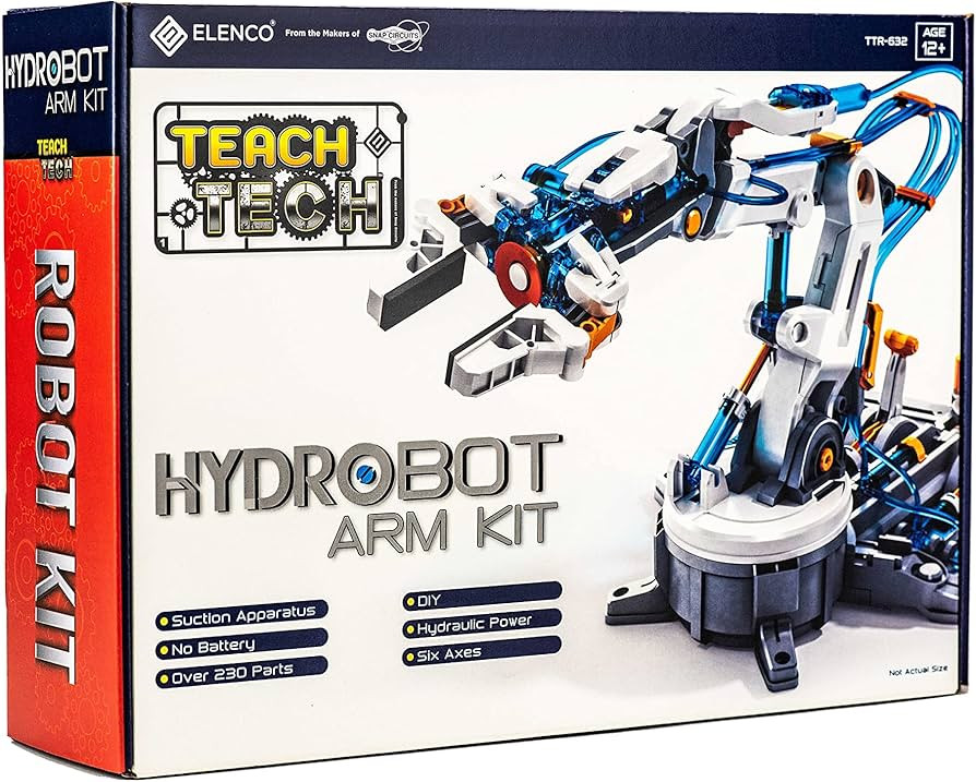 Teach Tech “Hydrobot Arm Kit”, Hydraulic Kit, STEM Building Toy for Kids 12+ | Amazon (US)