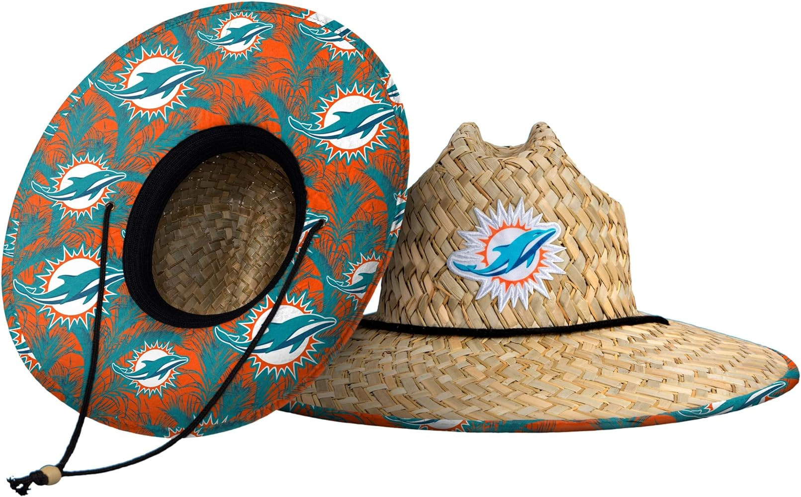 foco Men's NFL Team Logo Floral Lifeguard Beach Straw Sun Hat | Amazon (US)