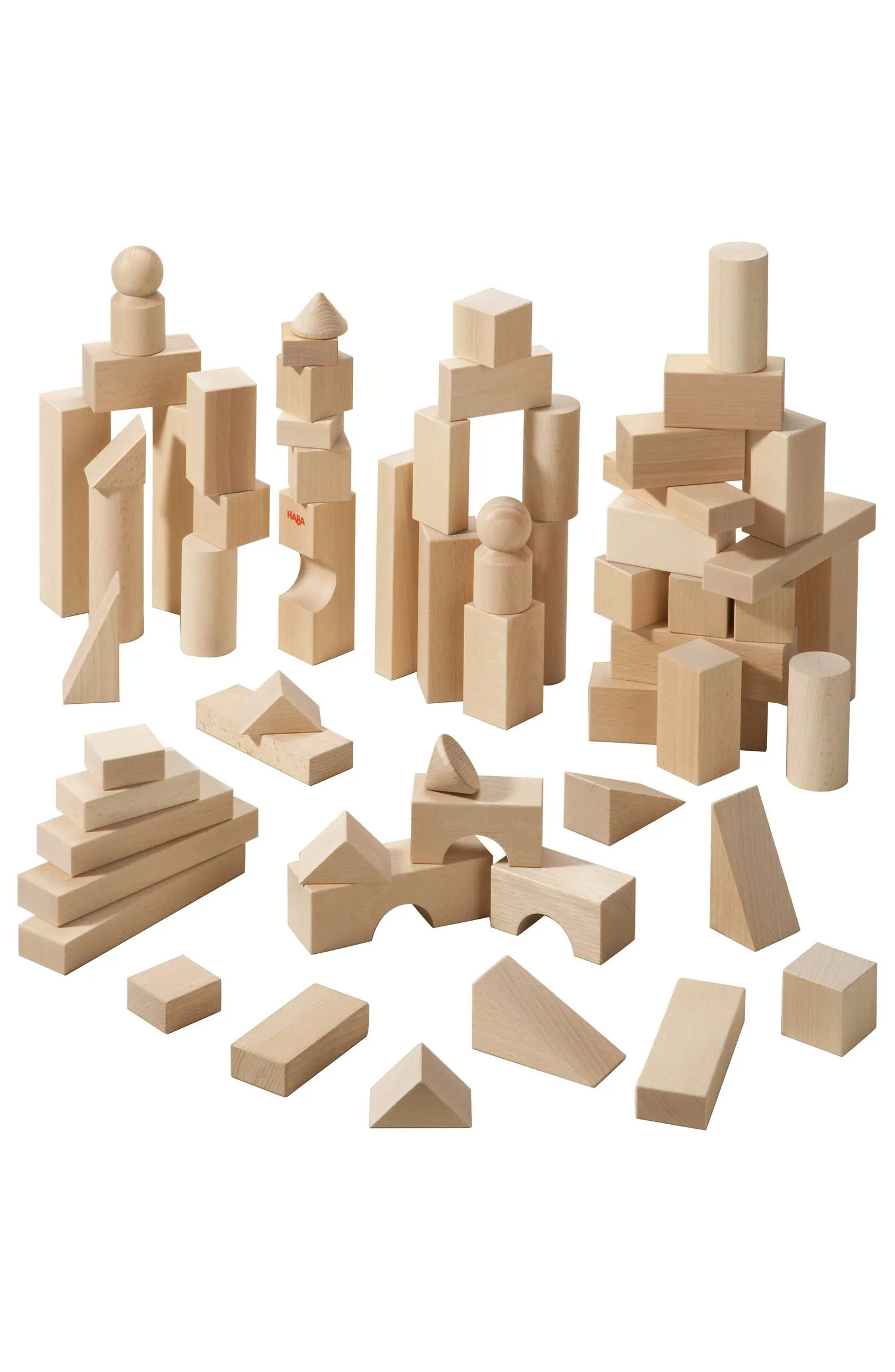 HABA Wooden Building Blocks 60 Piece Set, Ideal Toddler Blocks for Ages 2-4 & Kids Stacking Toys ... | Nordstrom