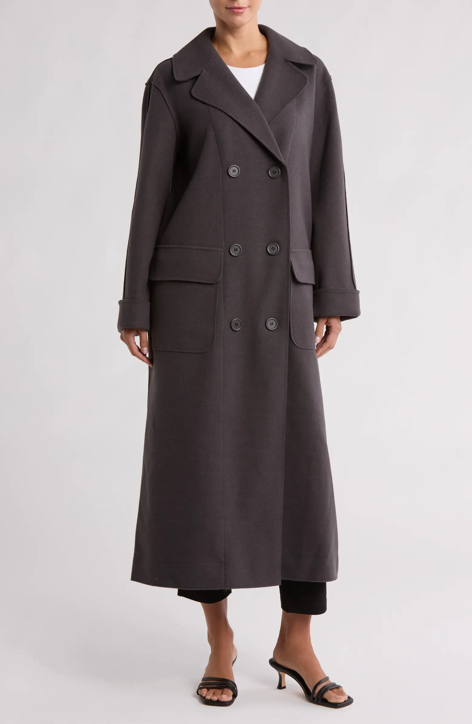 MAX STUDIO Double Breasted Coat | Nordstromrack | Nordstrom Rack
