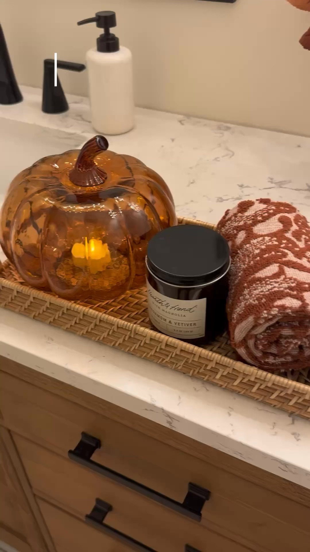Fall bathroom reset 🍂🤎 A good clean + a few cozy fall touches from Target made such a difference! I kept it simple with seasonal decor and affordable finds that make the space feel warm and cozy without having to completely redecorate. Linking my @Target fall finds here! ✨

#LTKHome #LTKdayinmylife #LTKSeasonal