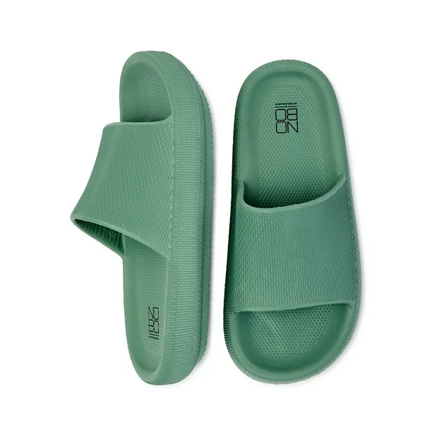 No Boundaries Women's Comfort Slide Sandals - Walmart.com | Walmart (US)