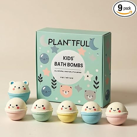Plantful™ Natural Bath Bomb for Kids, Non-Toxic, Bubble podz, Fluffy Foam soap, Holiday Gifts, ... | Amazon (US)