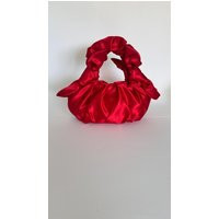 Handmade Satin Red Bag | Fashion Small Evening Purse Red Woman For Wedding| Event Party | Etsy (US)