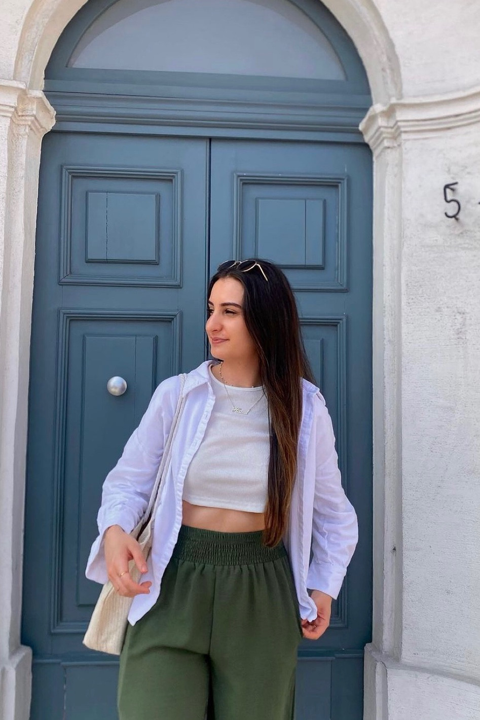 White crop top, white shirt, green cargo pants, trousers, canvas tote bag, laptop bag, PLT, shein 

#LTKstyletip #LTKSeasonal #LTKeurope