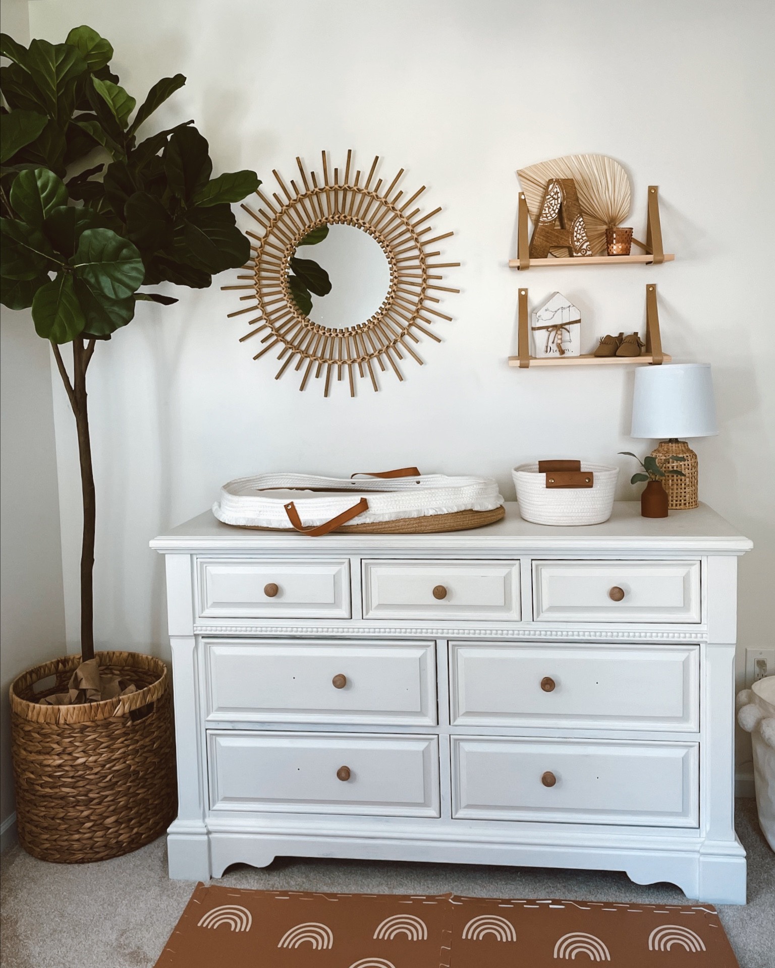 Neutral boho baby girl nursery inspo 🤎


Faux plants, wall decor, shelves, boho home, mirror, wall mirrors, mom to be, mom life, baby inspo, baby girl room, changing table, bedroom decor, palm leaves, rattan, woven basket, baby style, neutral decor, shelf decor, bedroom storage, faux tree

#LTKbaby #LTKhome #LTKfamily