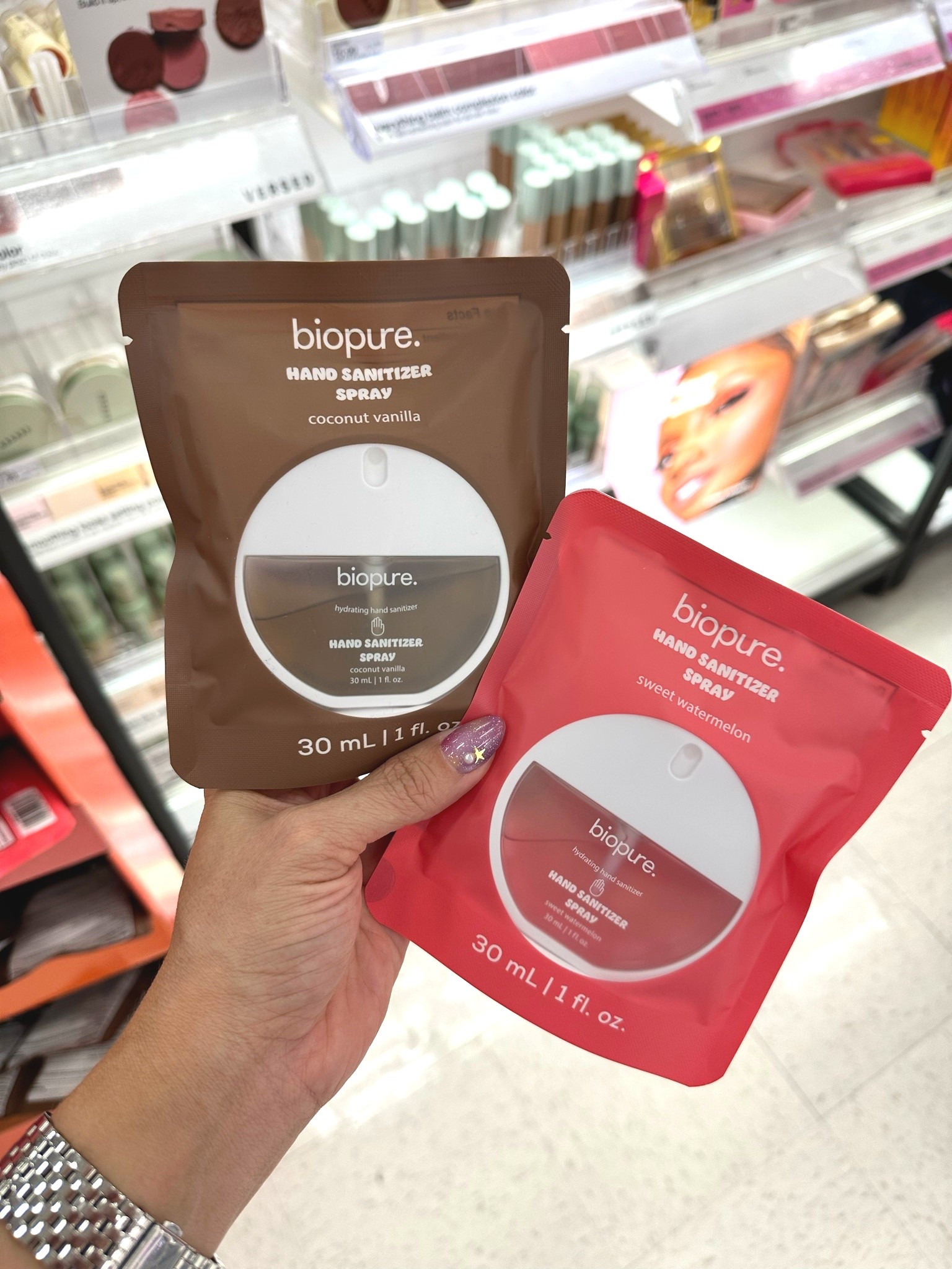 Bio pure hand sanitizers at Target