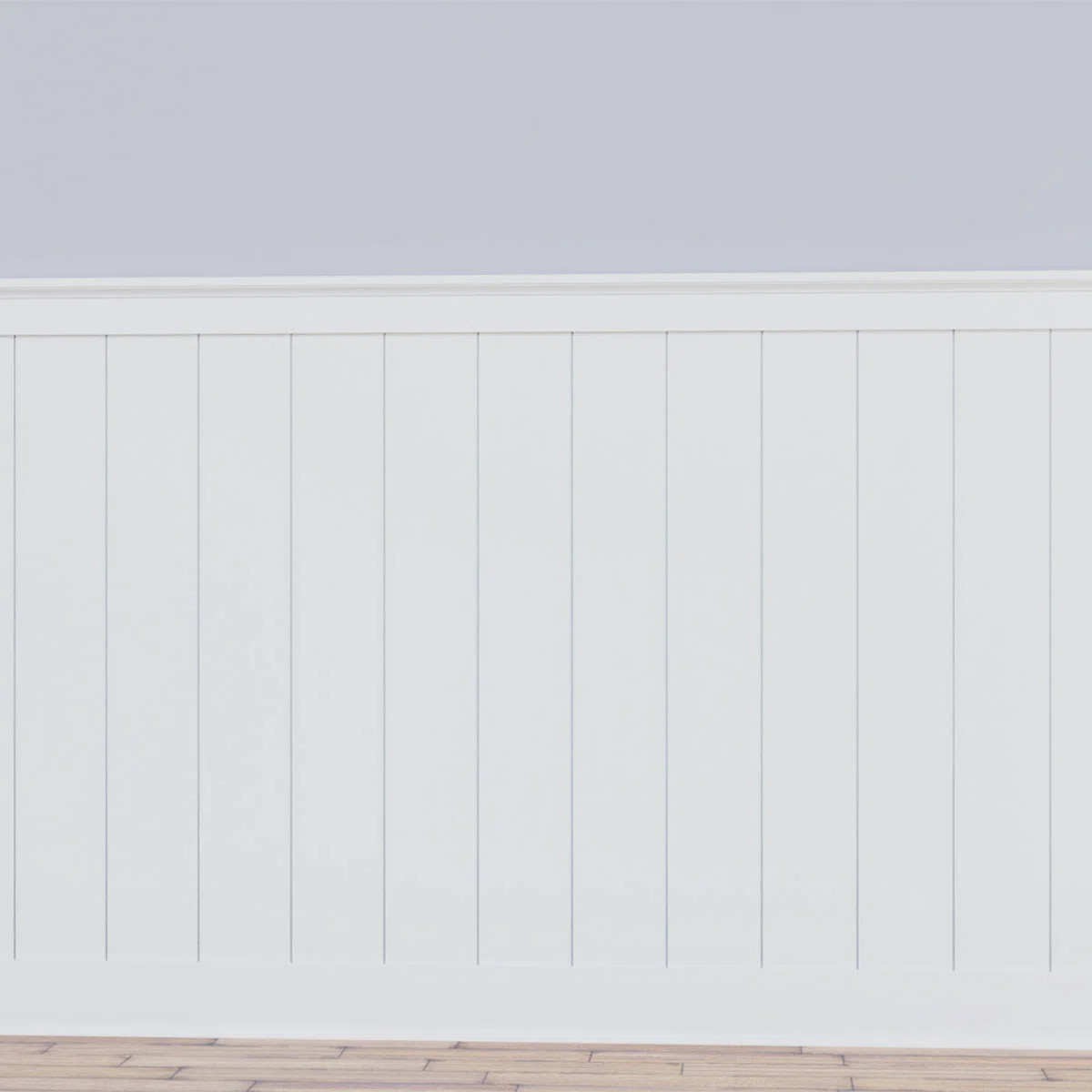 Deluxe Shiplap with a Nickel Gap 8' Length PVC Wainscoting Kit | Wayfair North America