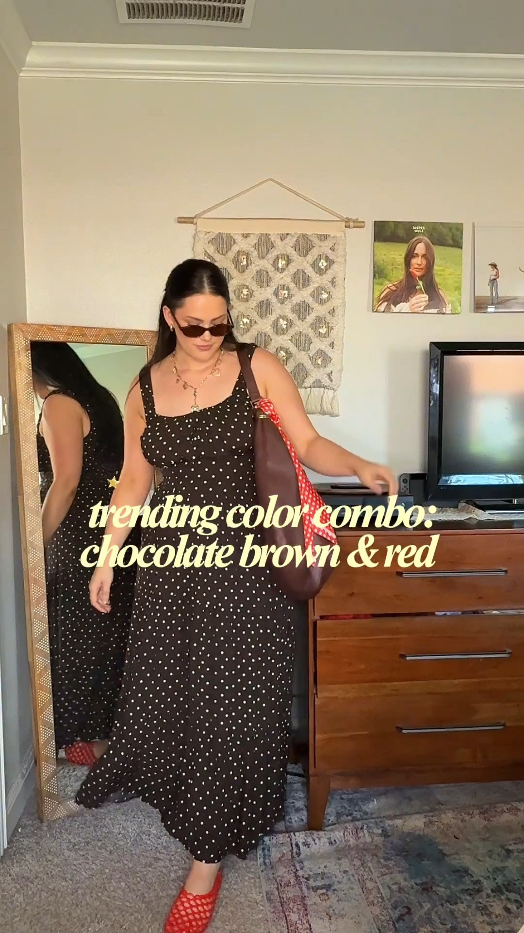Love a red and brown color combo! Exact dress is sold out but I linked some very similar ones!

#LTKootd #LTKgrwm #LTKMidsize