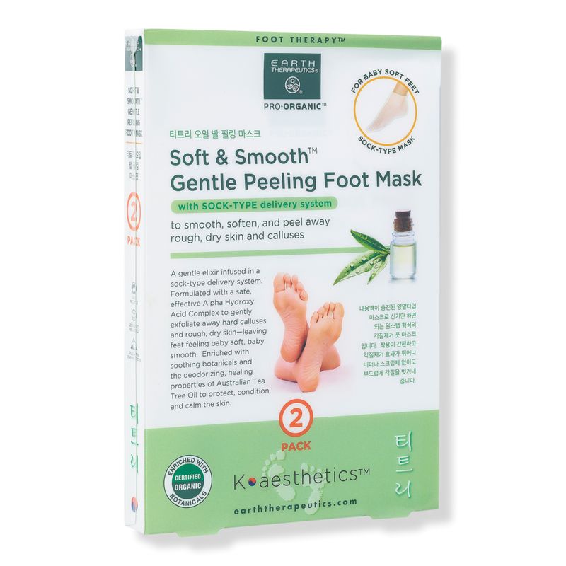 Earth Therapeutics Soft & Smooth Gentle Peeling Foot Mask | Ulta Beauty | Ulta