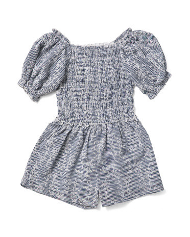 Big Girls Smocked Romper | TJ Maxx