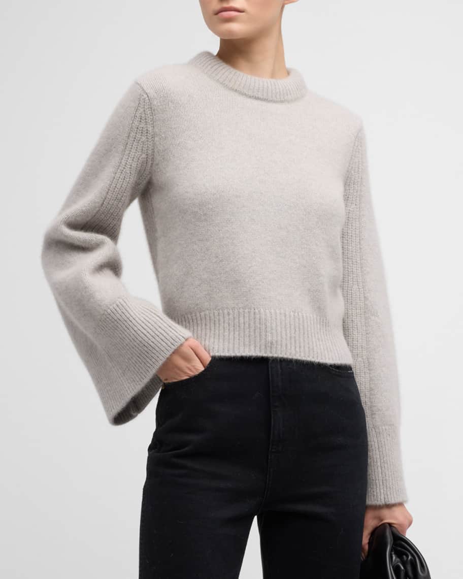 Otavi Wool Bell-Sleeve Sweater | Neiman Marcus