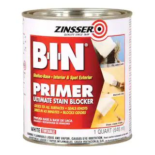 Zinsser 1 qt. B-I-N Shellac-Based White Interior Primer and Sealer-00904 - The Home Depot | The Home Depot