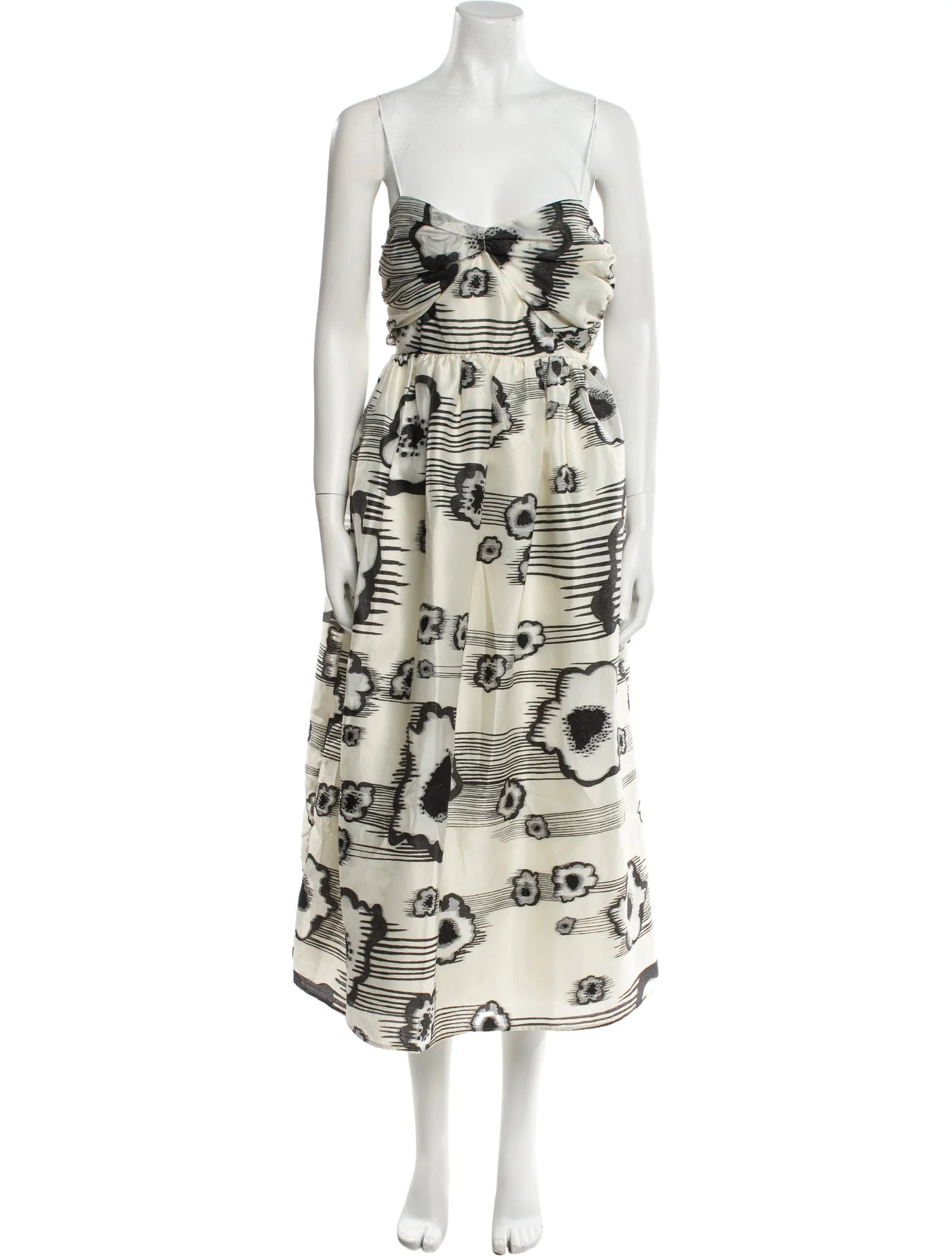 Floral Print Midi Length Dress w/ Tags | The RealReal