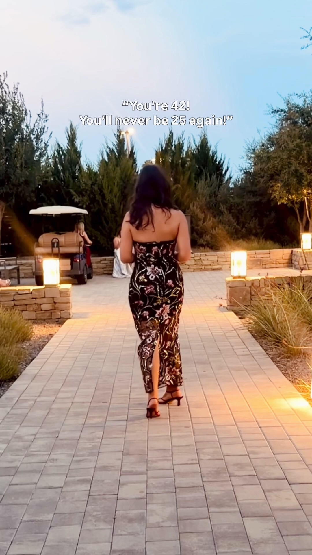 In an 8 evening cocktail dress

#LTKMidsize #LTKTall #LTKWedding
