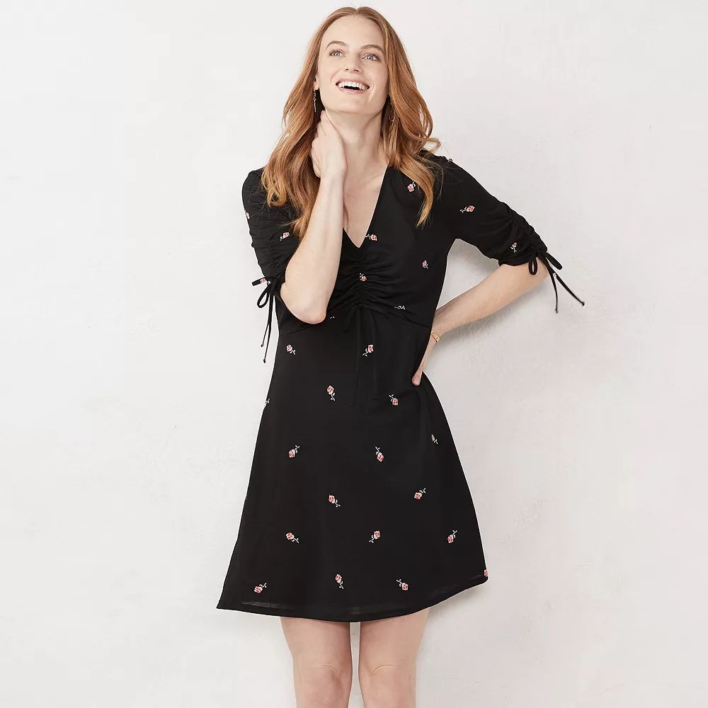 Women's LC Lauren Conrad Print Fit & Flare Dress | Kohl's