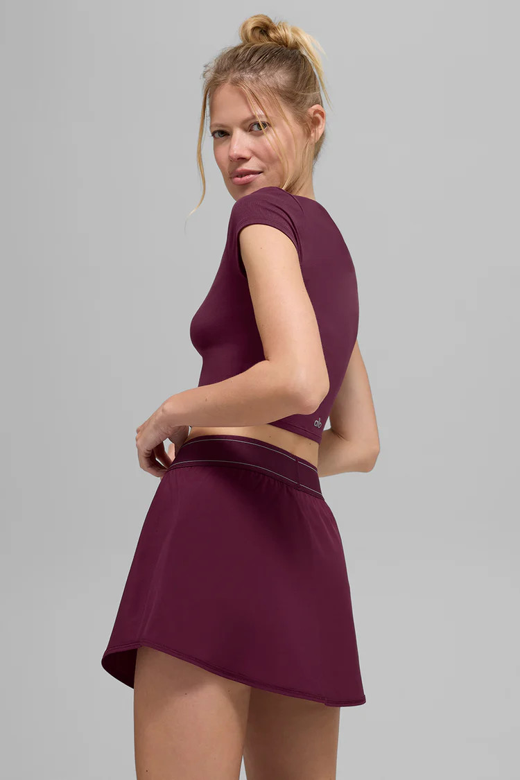 Alosoft Crop Finesse Short Sleeve | Alo Yoga (US)