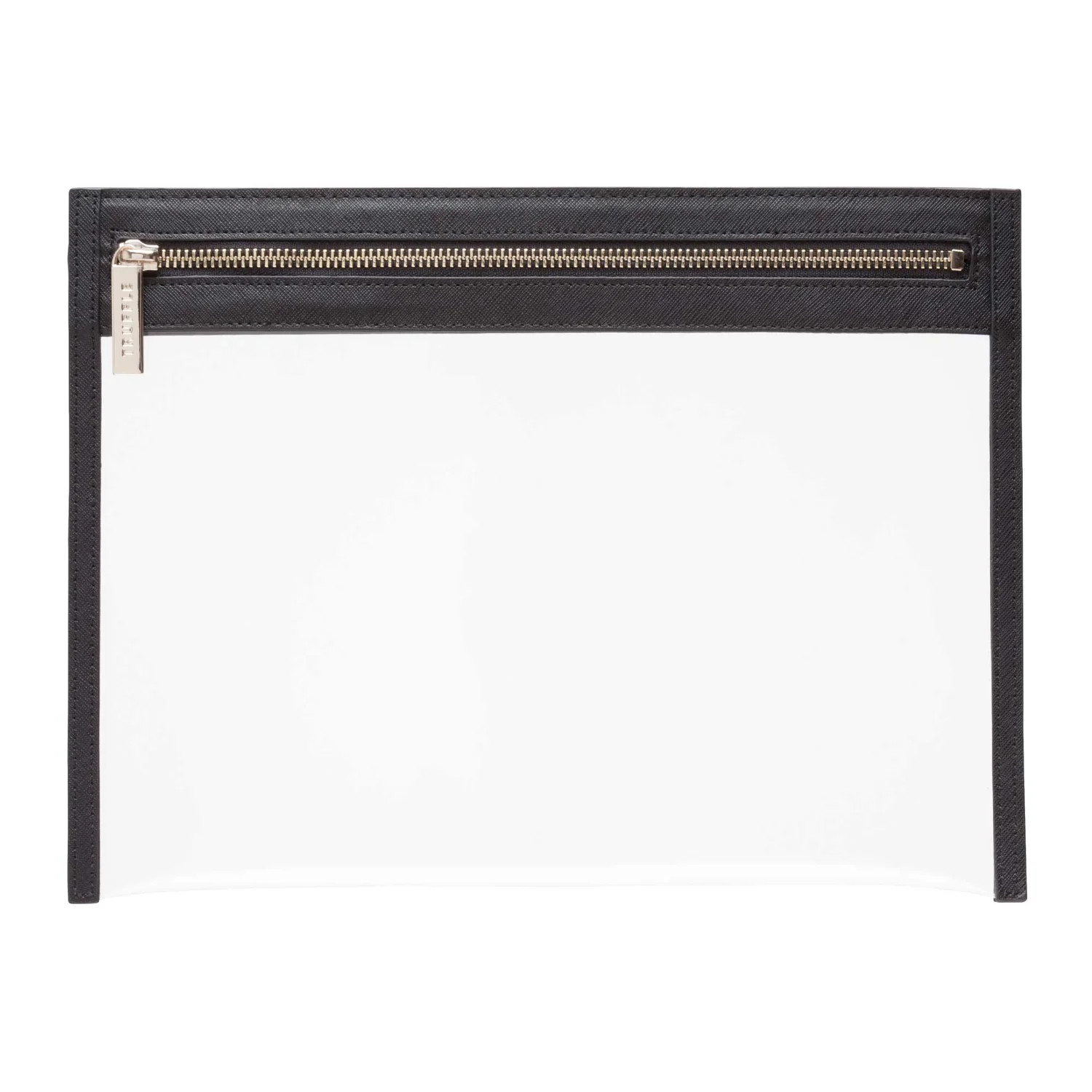 Clarity Clutch Large - Large Clutch | Large Flat Makeup Bag | Truffle | TRUFFLE