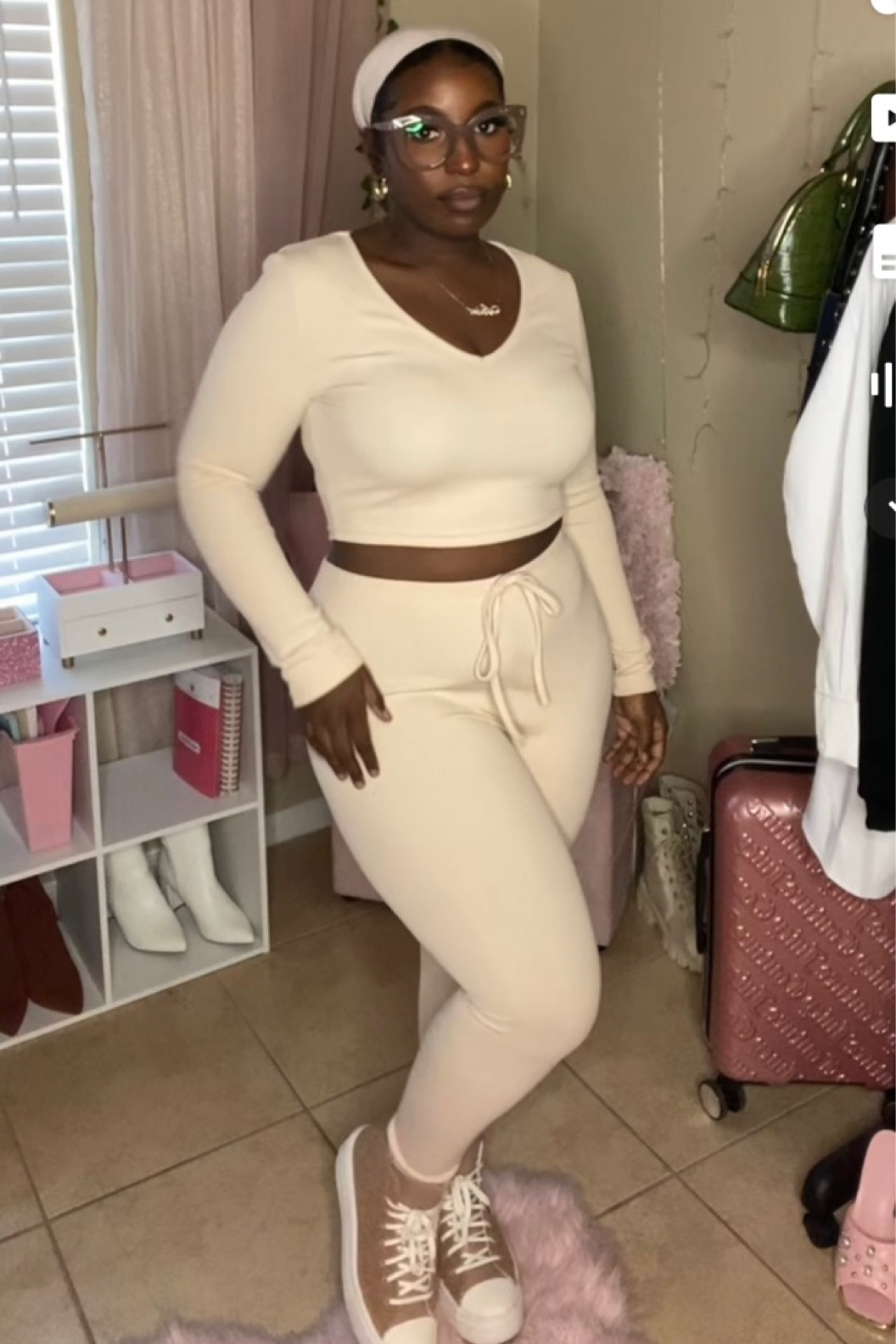 Cream outfits , ootd , comfy outfit , style inspo , outfit of the day , black fashion 

#LTKcurves #LTKstyletip #LTKfit