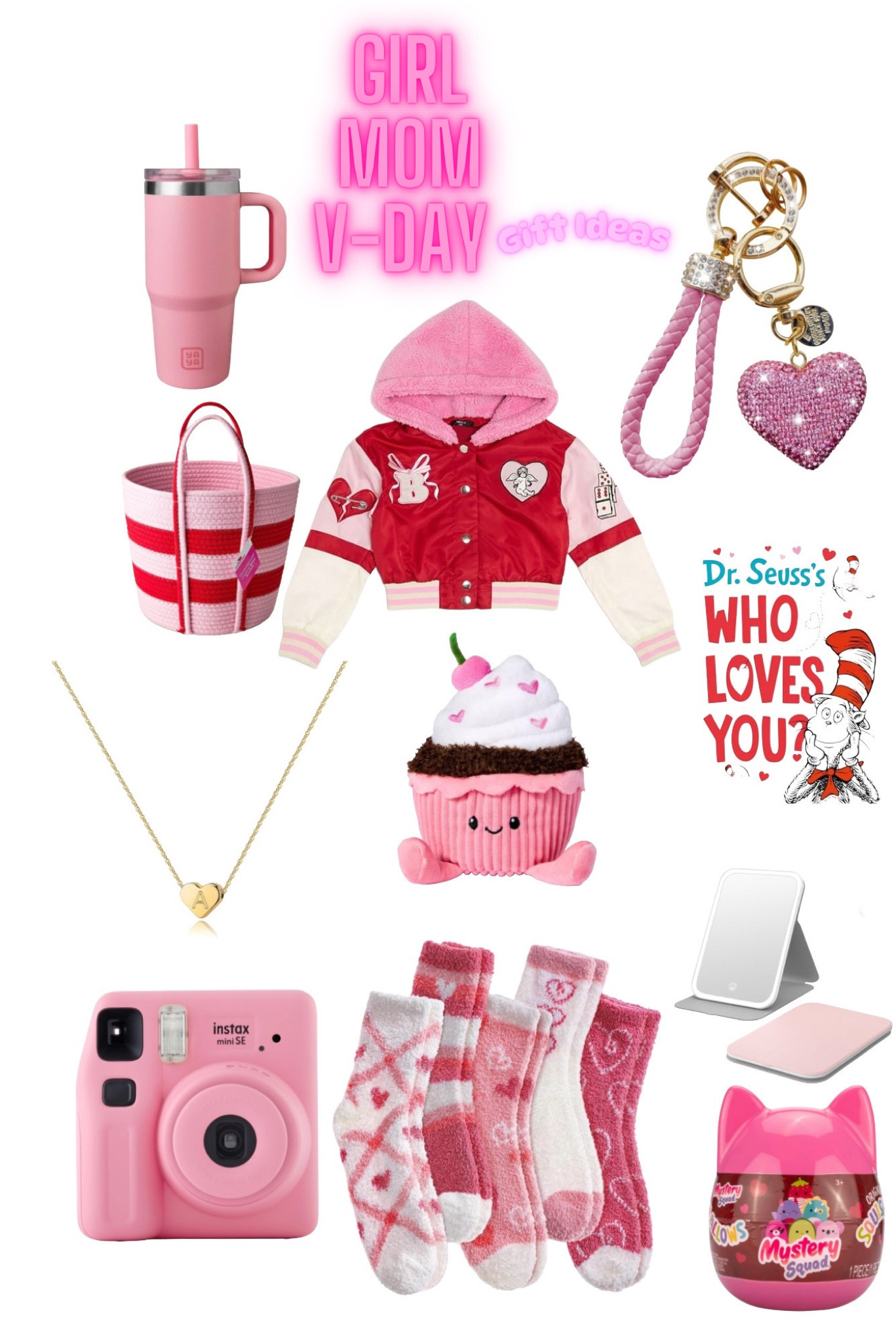 V-day gift ideas for the girl mom’s 💝

#valentines #pink #target #walmart #valentinesdecor #squishmallow #forever21 #vdaybasket #affordablefinds #girlmom #stanley 

#LTKKids #LTKFindsUnder100 #LTKGiftGuide