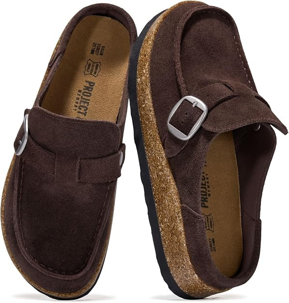 Project Cloud 100% Genuine Leather Moccasin Style Clogs for Women (Carline) | Amazon (US)