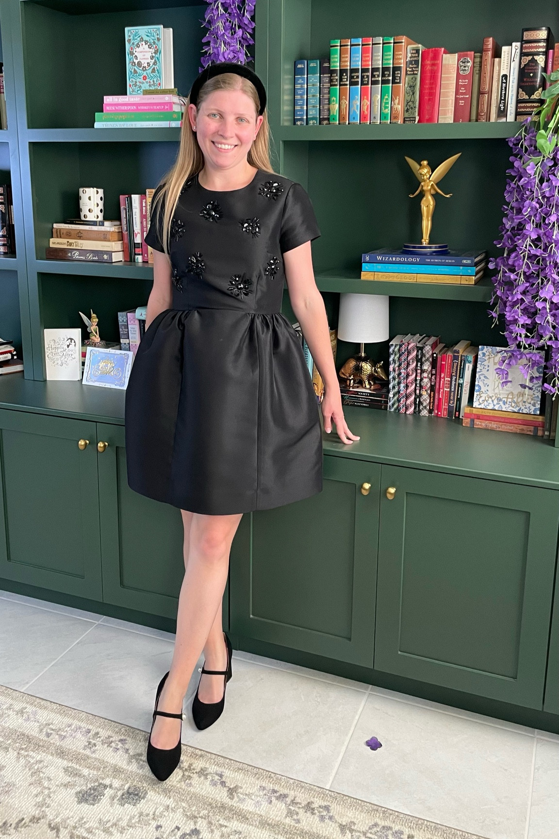 Little black bejeweled dress from Kate Spade  