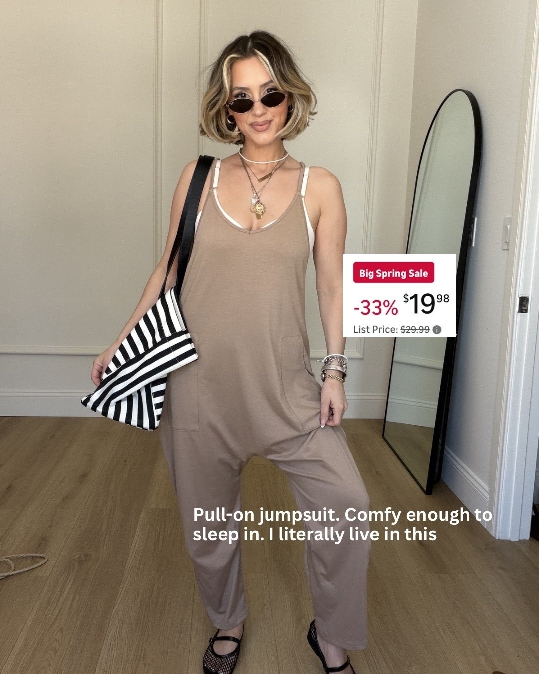 I live in this jumpsuit! Wearing a size small

#LTKPetite #LTKootd #LTKSaleAlert