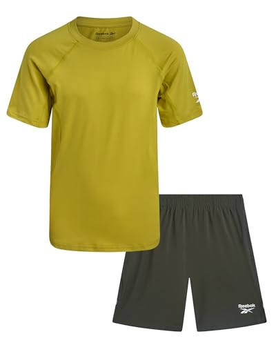 Reebok Boys Athletic Shorts Set - 2 Piece Summer Clothes Outfit with Graphic Tee and Gym Shorts w... | Amazon (US)