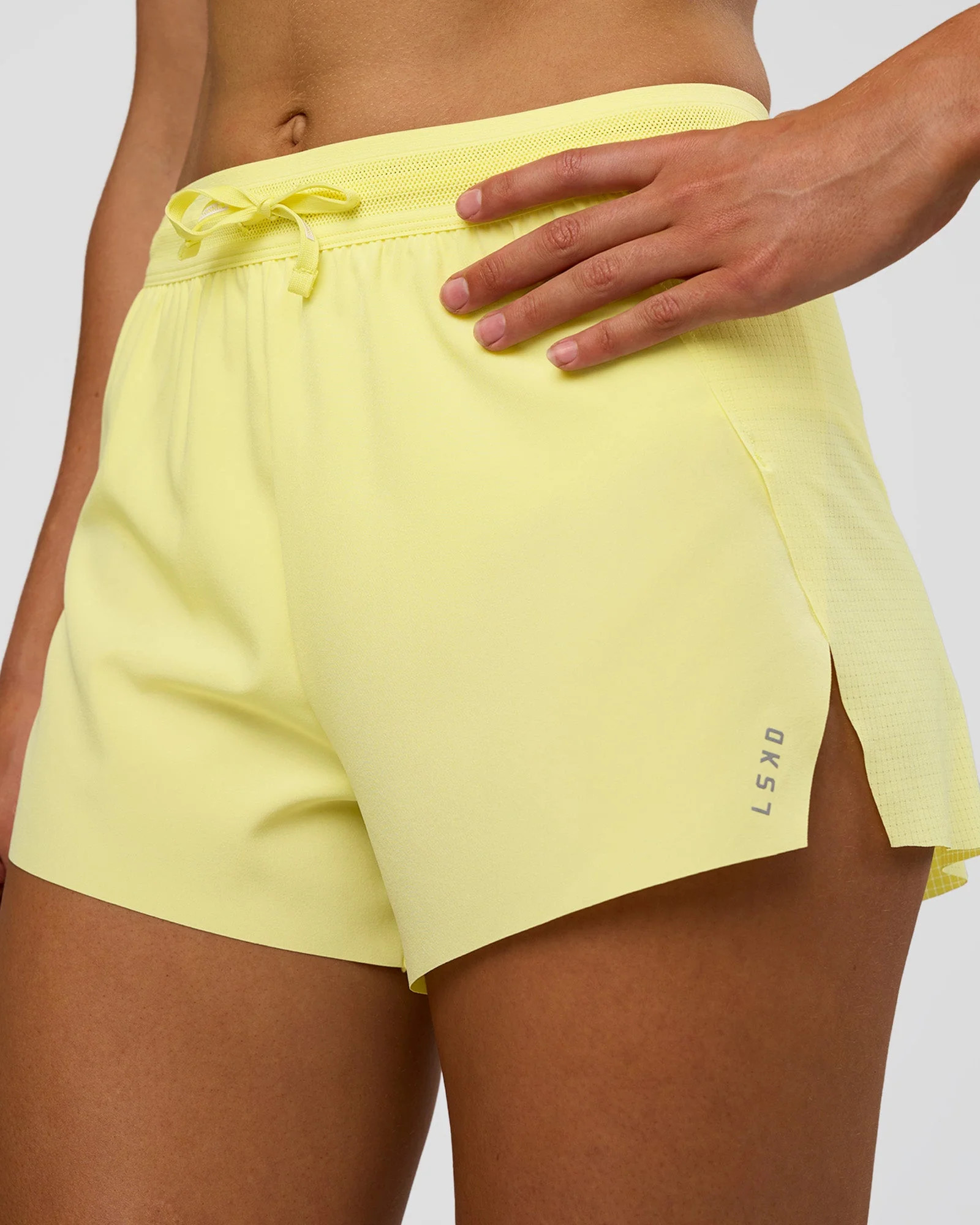 Accelerate 3" High-Rise Running Short - Yellow Fizz | LSKD | LSKD